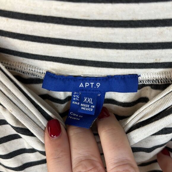 Apt. 9 Asymmetrical Striped Skirt Size XXL - Picture 2 of 5